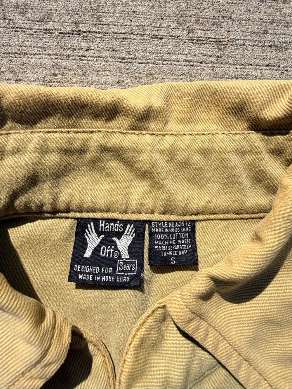 Vintage SEARS “hands off” tan vest size S made I. Hong Kong quality - Picture 8 of 16